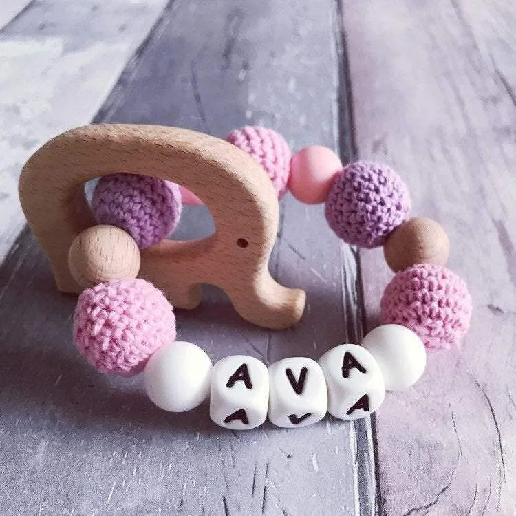 Personalised Elephant Teether