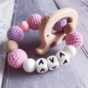 Personalised Elephant Teether