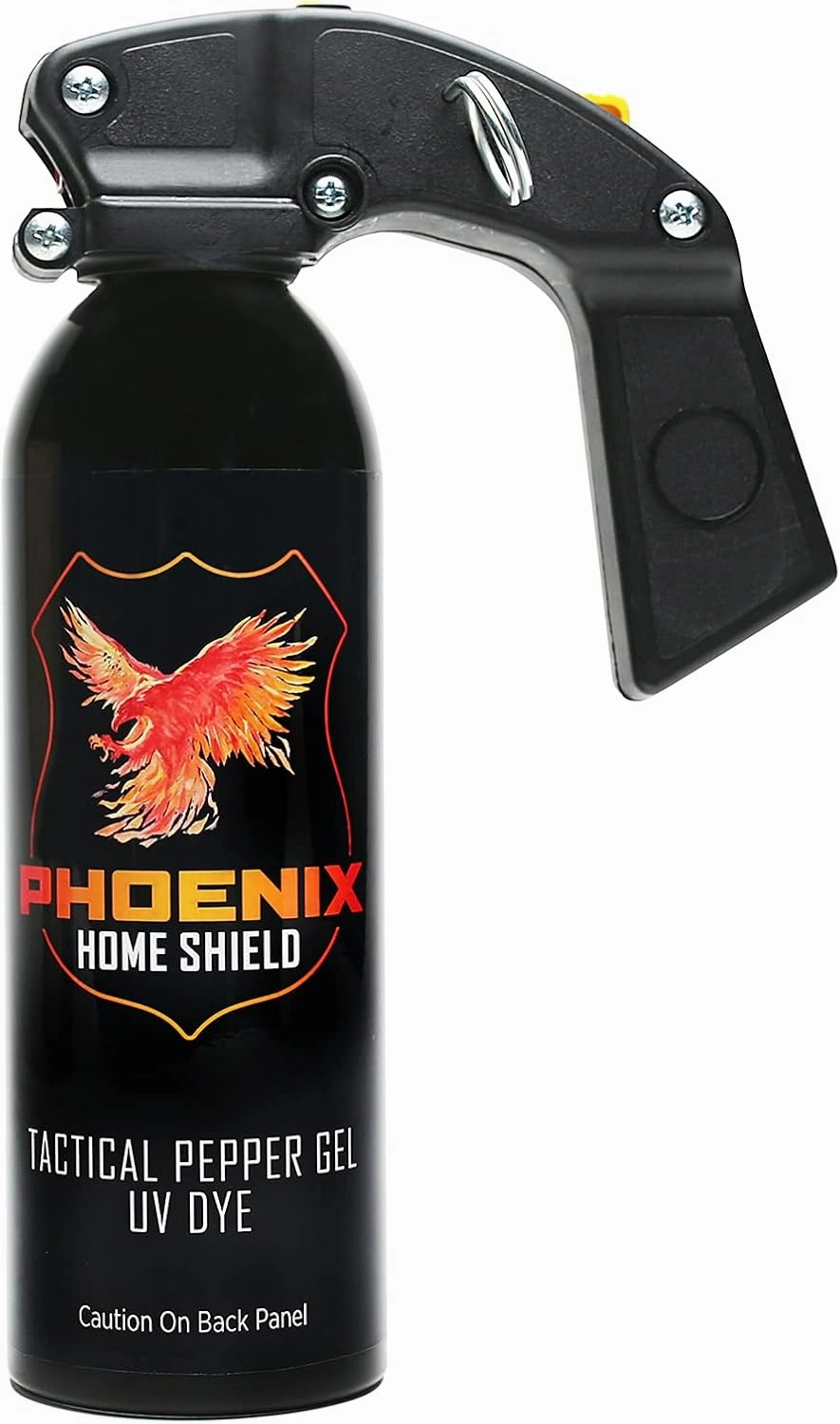 Phoenix Home Shield – Home Defense Unit - Pepper Gel with UV Dye - Full Grip, Pull Pin, Gel is Safe & Maximum Strength, Maximum Distance   Maximum Bursts = Maximum Safety, 25 Foot Range