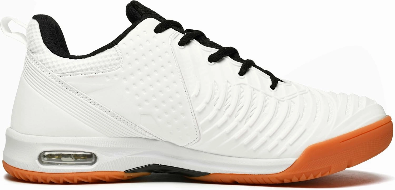 Pickleball Shoes for Men - Air-Cushion Non-Slip Court Tennis Shoes with Anti-Torque Carbon Fiber Midsole | Lightweight & Flexible &Durable Abrasion-Resistant Design