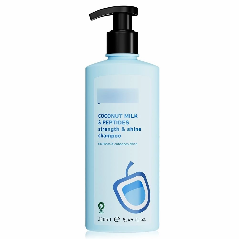 Pl.um Coconut Milk & Peptides strength & shine shampoo | Contains coconut milk, pea peptide | enhances hair's shine and strengthens hair | Paraben-Free| 100% vegan | 250ml
