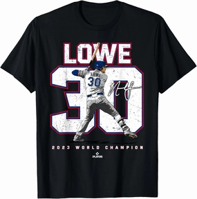 Player Number 2023 World Champion Nathaniel Lowe Texas MLBPA T-Shirt