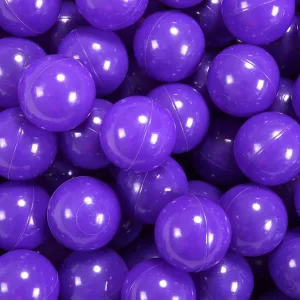 PlayMaty Play Ball Pit Balls - 2.36inches Phthalate&BPA Free Plastic Ocean Transparent Balls for Kids Toddlers and Babys for Playhouse Play Tent Playpen Pool Party Decoration Pack of 70