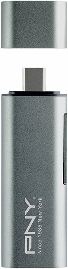 PNY USB-C Card Reader Adapter for SD Card and MicroSD