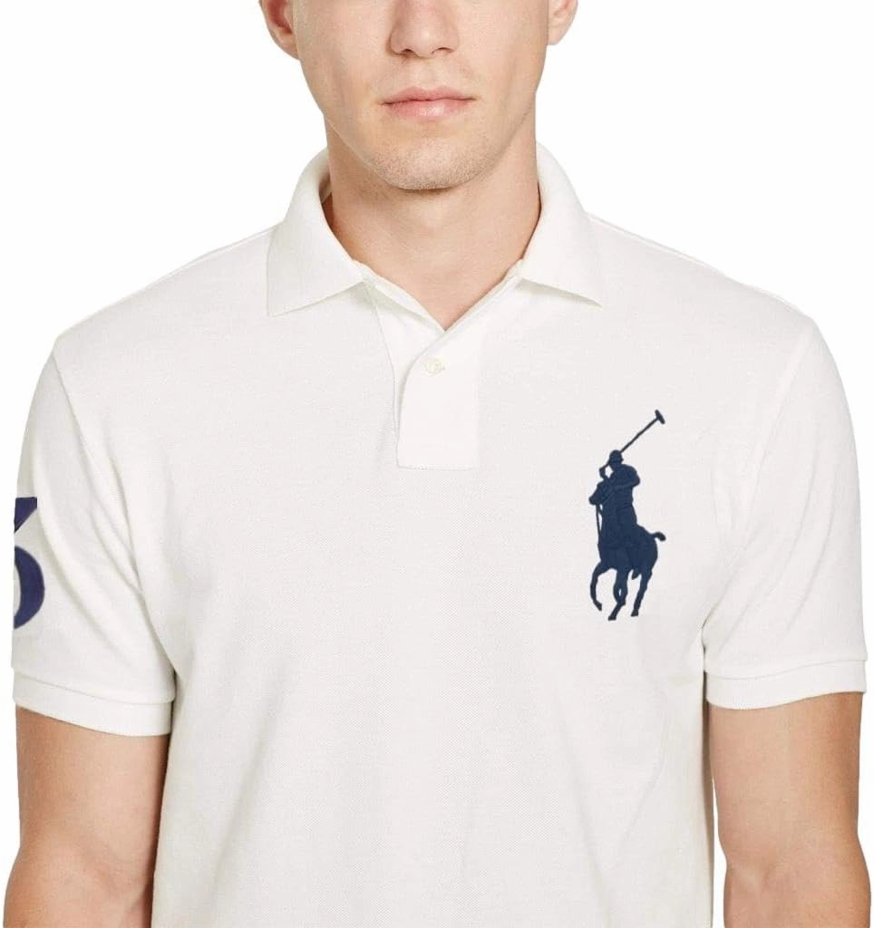 POLO RALPH LAUREN Men's Big Pony Classic Fit Mesh Polo Shirt