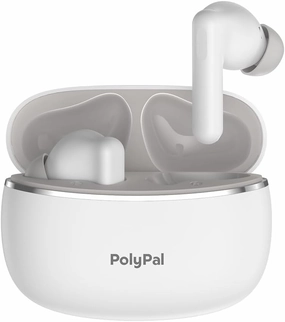 Polypal P1 AI Translation Earbuds,Translator Device for Live speech and video, Support 138 Languages, 600 Minutes Monthly,Spanish english translator headphone for immigrants, iOS & Android Compatible