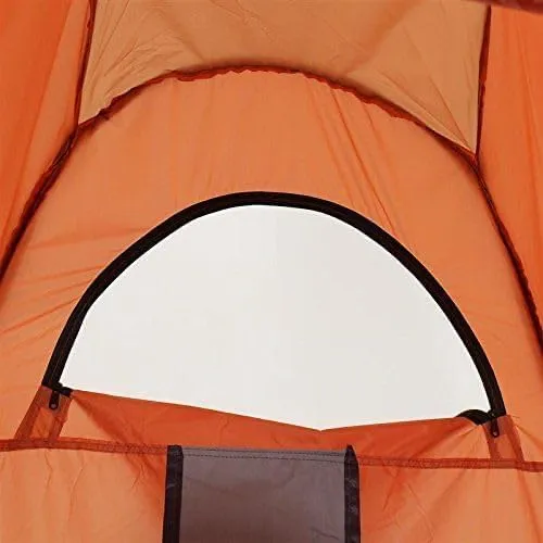 Portable Instant Camping Pop Up Tent - Camping Beach Shade Outdoor Setup for Privacy Shower, Toilet for Family Camping Hiking & Traveling Tent with Bag (Orange)
