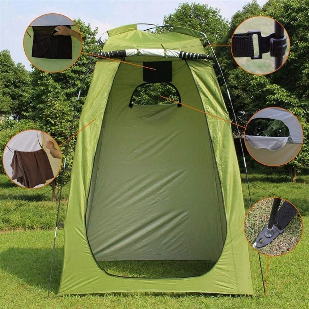 Portable Privacy Shower Tent Removable -Blocking Dressing Changing Room for Outdoors Beach Camping Travelling Accessories