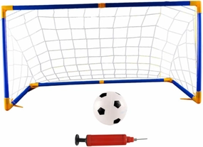 Portable Soccer Gate Football Net Kit Handmade Sports Toys Training Game Toy 2pcs Tubes 4pcs Short Tubes 1pc Soccer Net 1pc