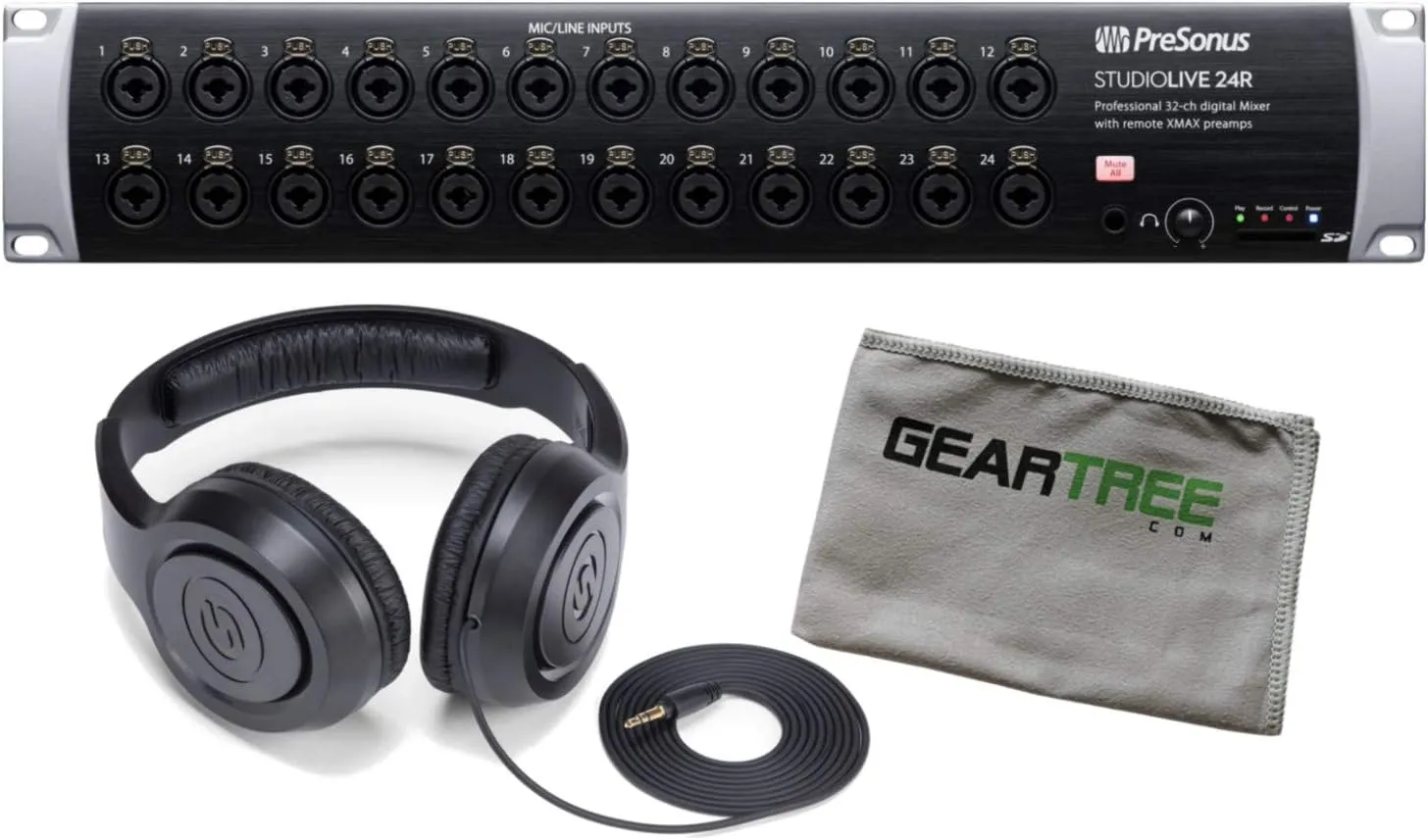 Presonus StudioLive 24R 46x26 32-channel Series III Stage Box Bundle w/Headphone