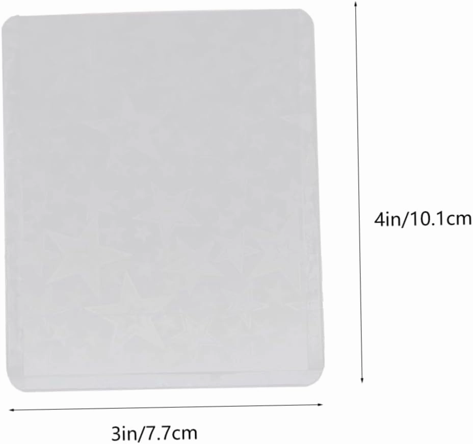 PRETYZOOM Pcs Photo Cards Sleeves Star Pattern Sturdy PVC Card Covers Simple Style Protection