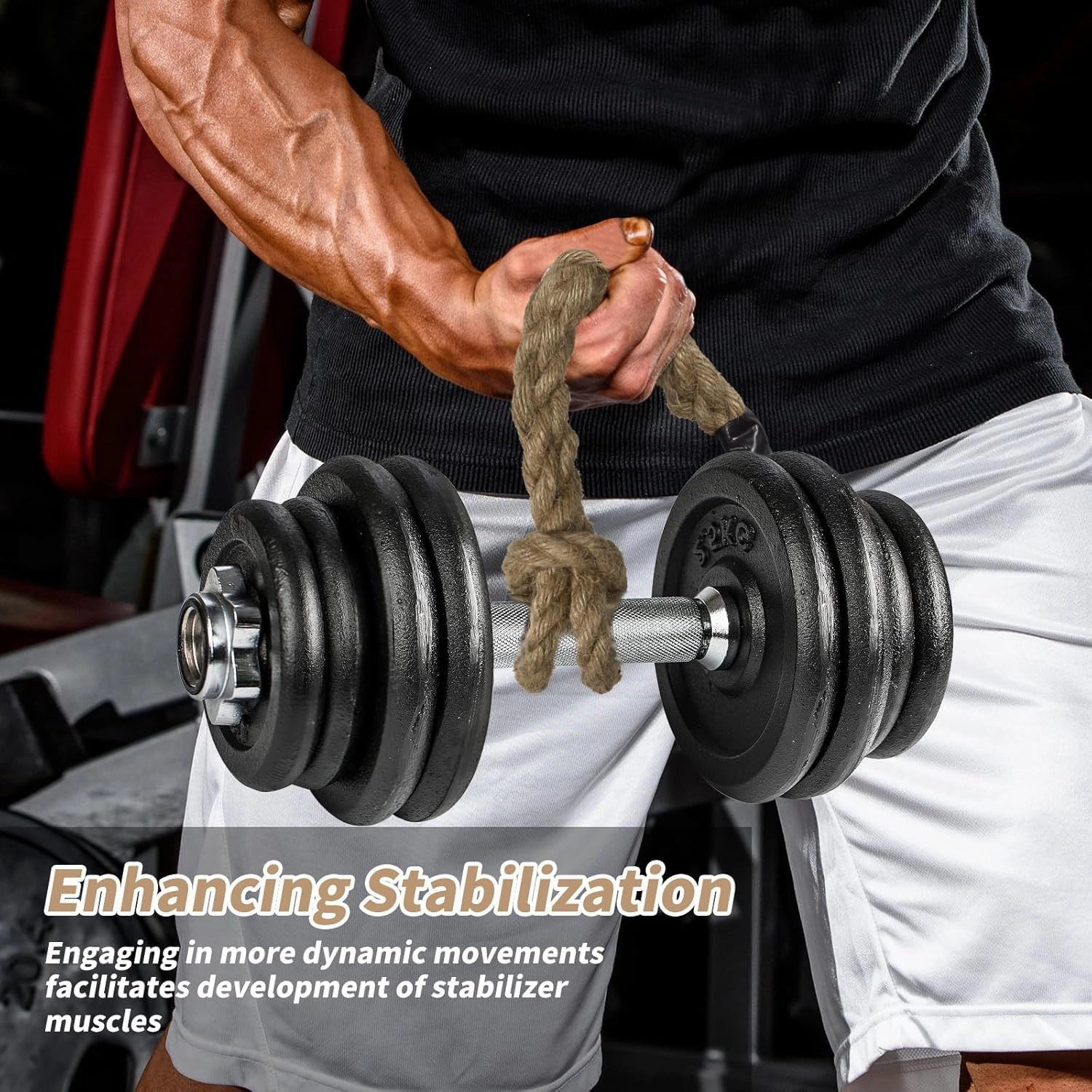 Pull Up Grips – Fat Grips Weight Lifting Enhance Grip Strength & Endurance, Versatile Fitness Accessory for Dumbbells & Barbells, Durability & Comfortable Design