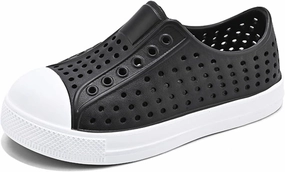 QLZ Toddler Kids Water Shoes for Boys Girls Garden Sandals Rubber Shoes Beach Sneakers, Slip-on Anti-Slip Lightweight Breathable Quick Dry Soft Flexible（Toddler/Little Kid/Big Kid）