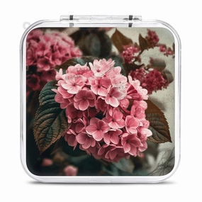 QMNBTES Flowers Switch Game Case Switch Game Holder Cartridge Case Storage 12 Games & 2 Micro Sd Card Slots, Travel Carry Cases, Portable Games Card Storage, Hard Shell, Buckle Closure
