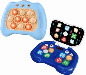Quick Push Game & Handheld Dance Game, Light Up Push Bubble/Button Game Electronic Brain & Memory Games Stress Relief Sensory Pop Fidget Game Toys Birthday Toy for Kids 3-12