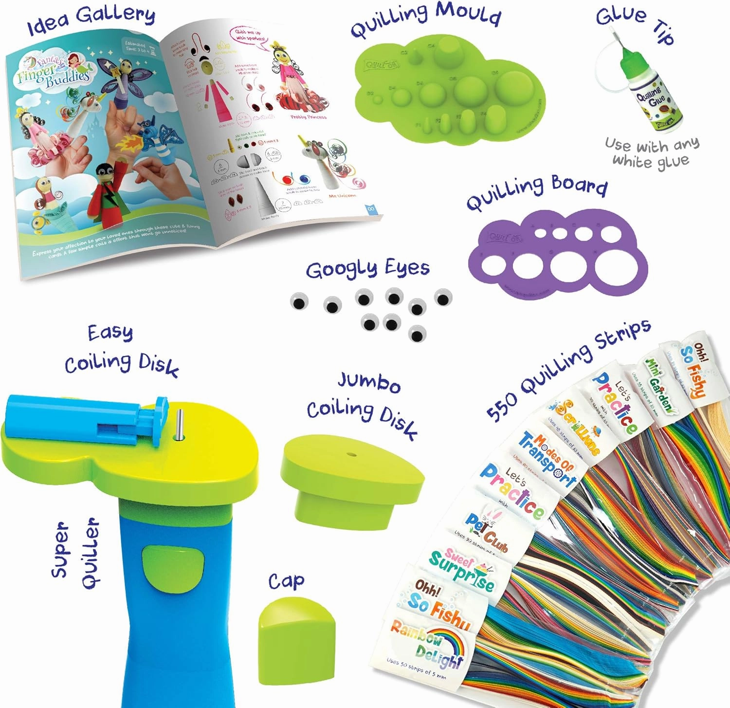 Quill On World of Paper Quilling with Electric Quilling Tool | Paper Quilling Kit | Crafts for Girls Ages 8-12 | Craft Kit | 8 Year Old Girl Birthday Gift