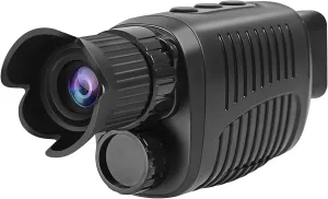 R7 Digital Night Vision Monocular - 1080P HD Infrared Scope with 1000ft Range | 5X Zoom & Video Recording (Supports 512GB SD Card) | for Camping/Hunt/Surveillance, Black