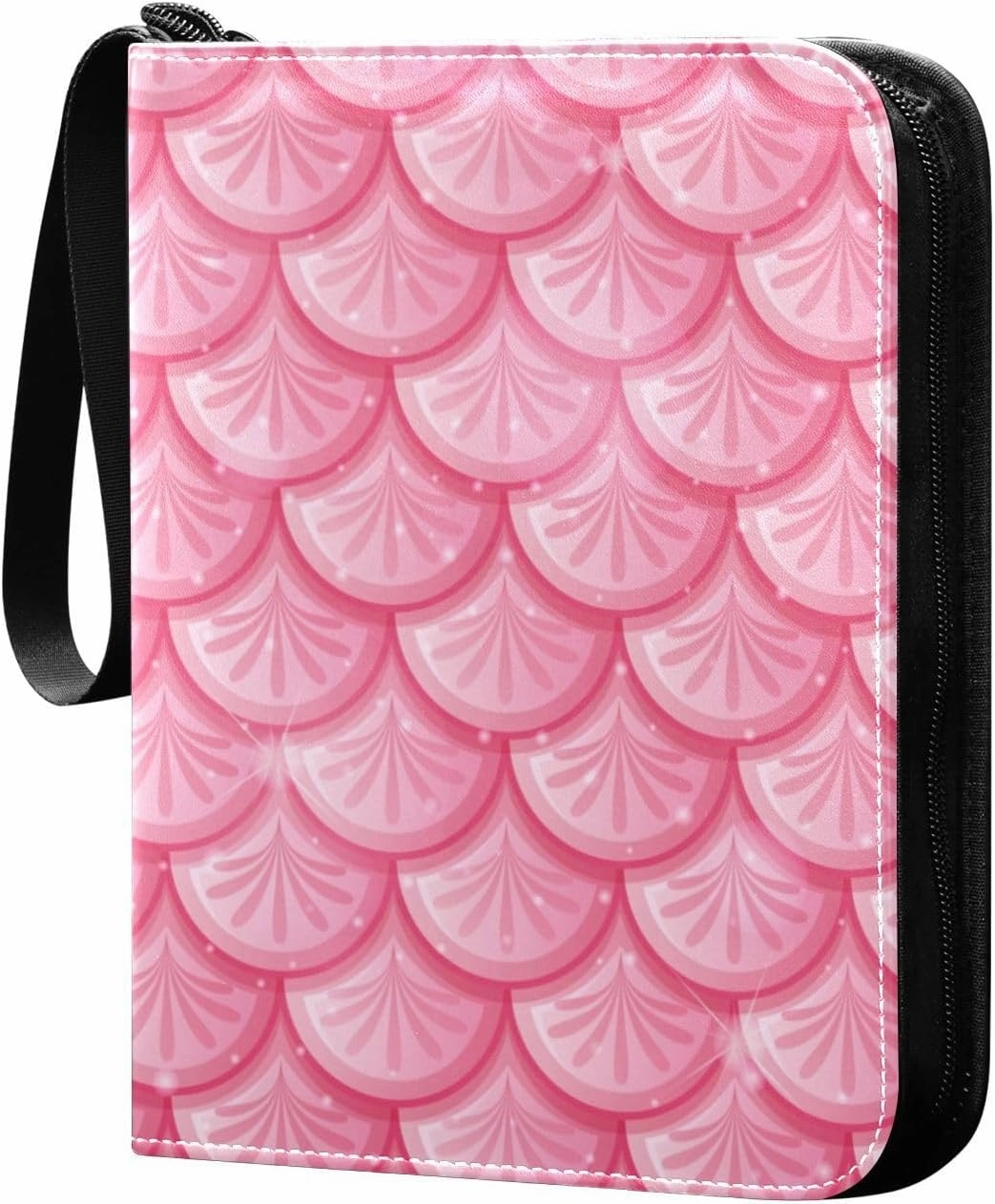 Rainbow-fish-scales-texture Trading Card Protectors Holder Collectible Album for Sports Card Collection Storage 400 pockets Game Card Binder