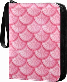 Rainbow-fish-scales-texture Trading Card Protectors Holder Collectible Album for Sports Card Collection Storage 400 pockets Game Card Binder