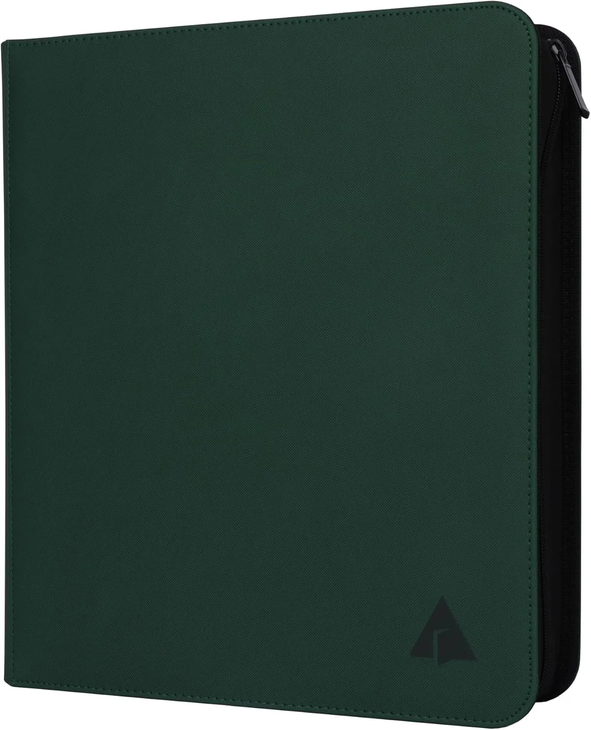 Rayvol Trading Card Binder, 9 Pocket Fit 1404 Cards - Metal D-Ring Card Holder with 78 Double-Sided Clear Pages, Top-Loading Collectors Album -Forest Green