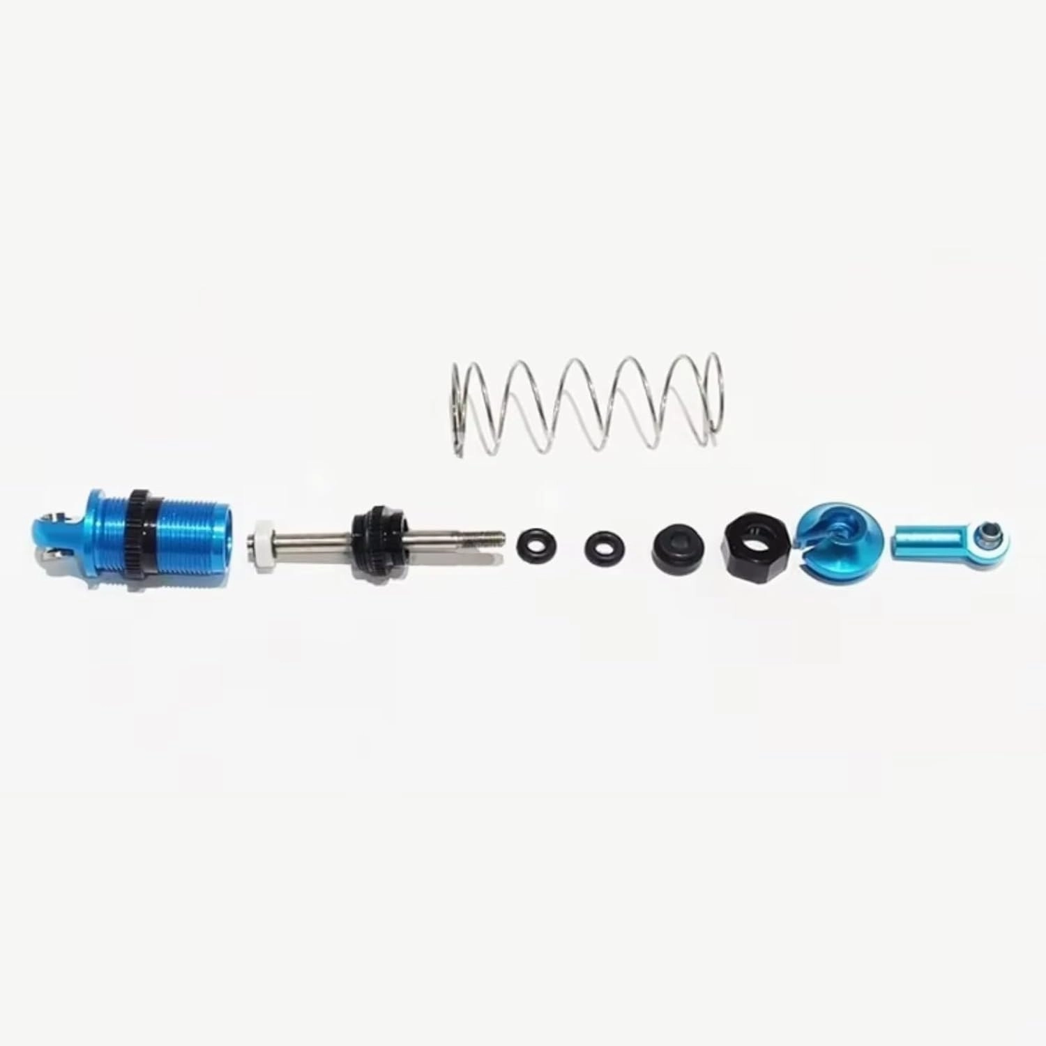 Rc Shock Absorber For MN For MN128 MN86 MN86S MN86K MN86KS G500 1/12 4pcs Metal Oil Shock Absorber Damper RC Car Parts Accessories Upgrade Replacement Use(Blue)