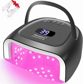 Rechargeable UV Light for Nails, 60w Cordless UV Led Nail Lamp with 42 Red-Light Beads, Automatic Sensor & Portable Nail Dryer, Professional Gel Nail Lights Nail Art Manicure Tools for Gel Polish