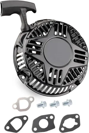 Recoil Starter Assembly Fit for Westinghouse 212cc Engine WPX2700 WPX3200 WPX3400 WPX3600 Pressure Washer, Fit for DuroStar 208cc 224cc DS4000S Generator with Bolt Gasket
