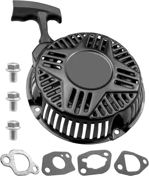Recoil Starter Assembly Fit for Westinghouse 212cc Engine WPX2700 WPX3200 WPX3400 WPX3600 Pressure Washer, Pull Start Fit for DuroStar 208cc 224cc DS4000S WEN GN4500 DF475T Generator with Bolt Gasket