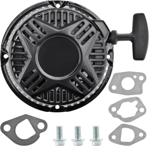 Recoil Starter Assembly with Bolt and Gasket Compatible with Westinghouse 212cc WPX2700 WPX3200 WPX3400 WPX3600 Pressure Washer Engine, for DuroStar 208cc 210cc 224cc DS4000S Generator