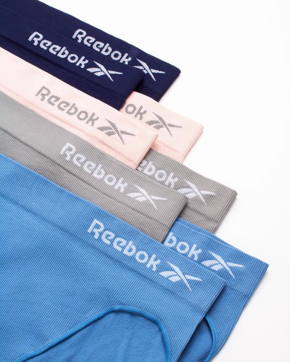 Reebok Women's Briefs Underwear - 8 Pack Seamless Stretch Performance High Cut or Boy Shorts Panties for Women (Sizes: S-XL)