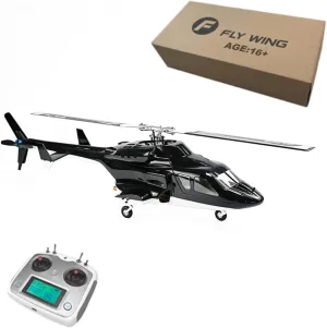 Remote Control Helicopter for Adults, RC Helicopter Toys FLYWING FW450L 450-Class 2.4G 6CH Electric Airplane Model, RC Aircraft Military Plane Flying Toy for Adults - RTF Version