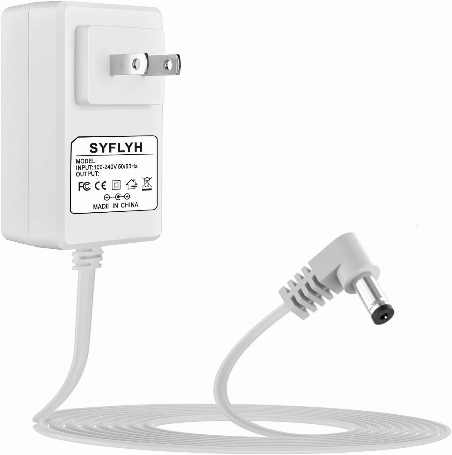 Replacement 12V Power Cord for DonJoy Iceman Classic 3 11-1423 Cold Therapy System REF 25-4041 Power Adapter Charger Cable(White)
