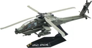 Revell SnapTite Apache Helicopter Plastic Model Kit Brown,8 years old and up