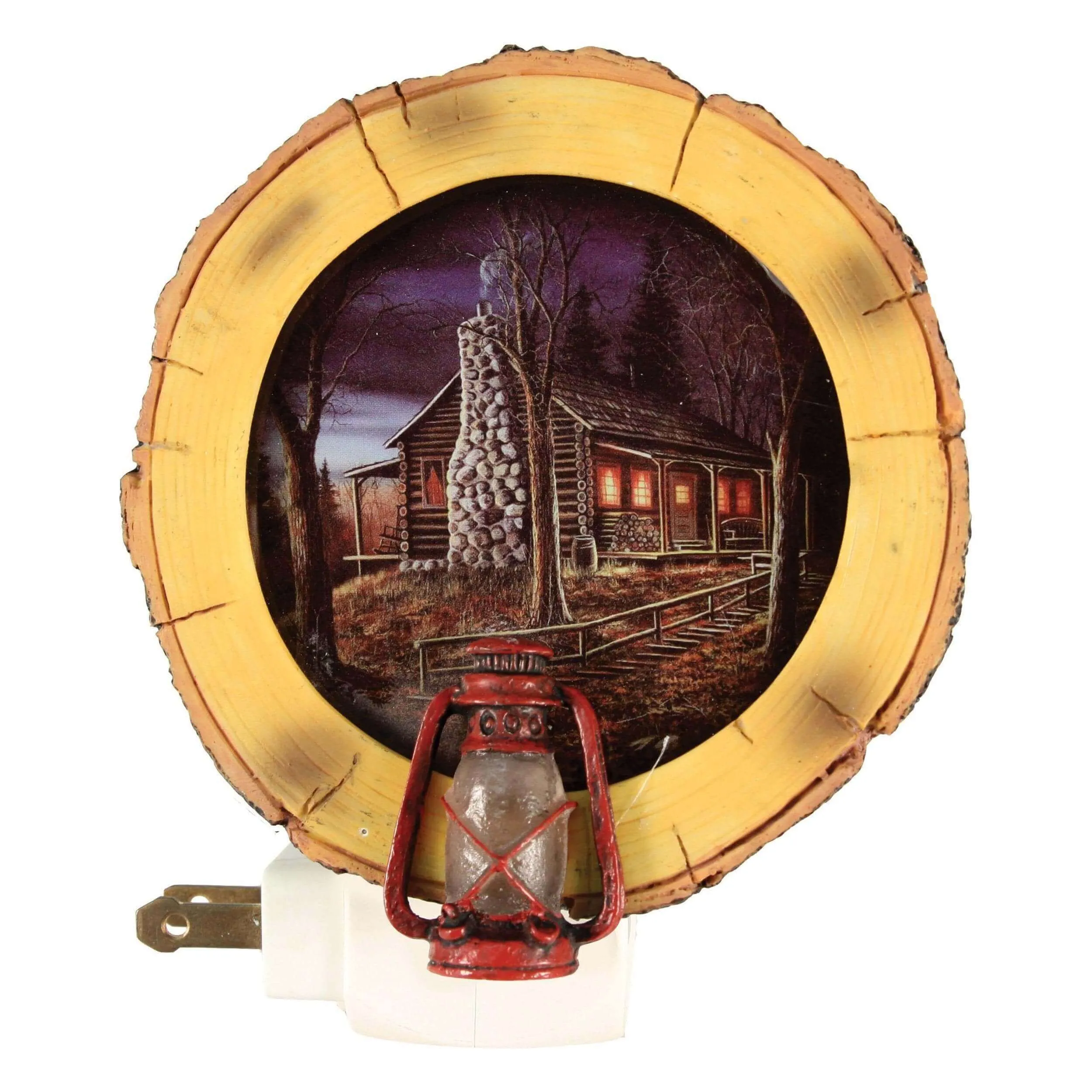 Rivers Edge Cabin Night Light With Sensor
