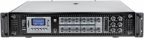 Rockville RCS1000-6 1000W 6-Zone Commercial Amplifier, Bluetooth, USB/SD Inputs, Echo Mic Controls, 70V/100V/8-Ohm Compatibility, Perfect for Restaurants, Schools, and Conference Rooms