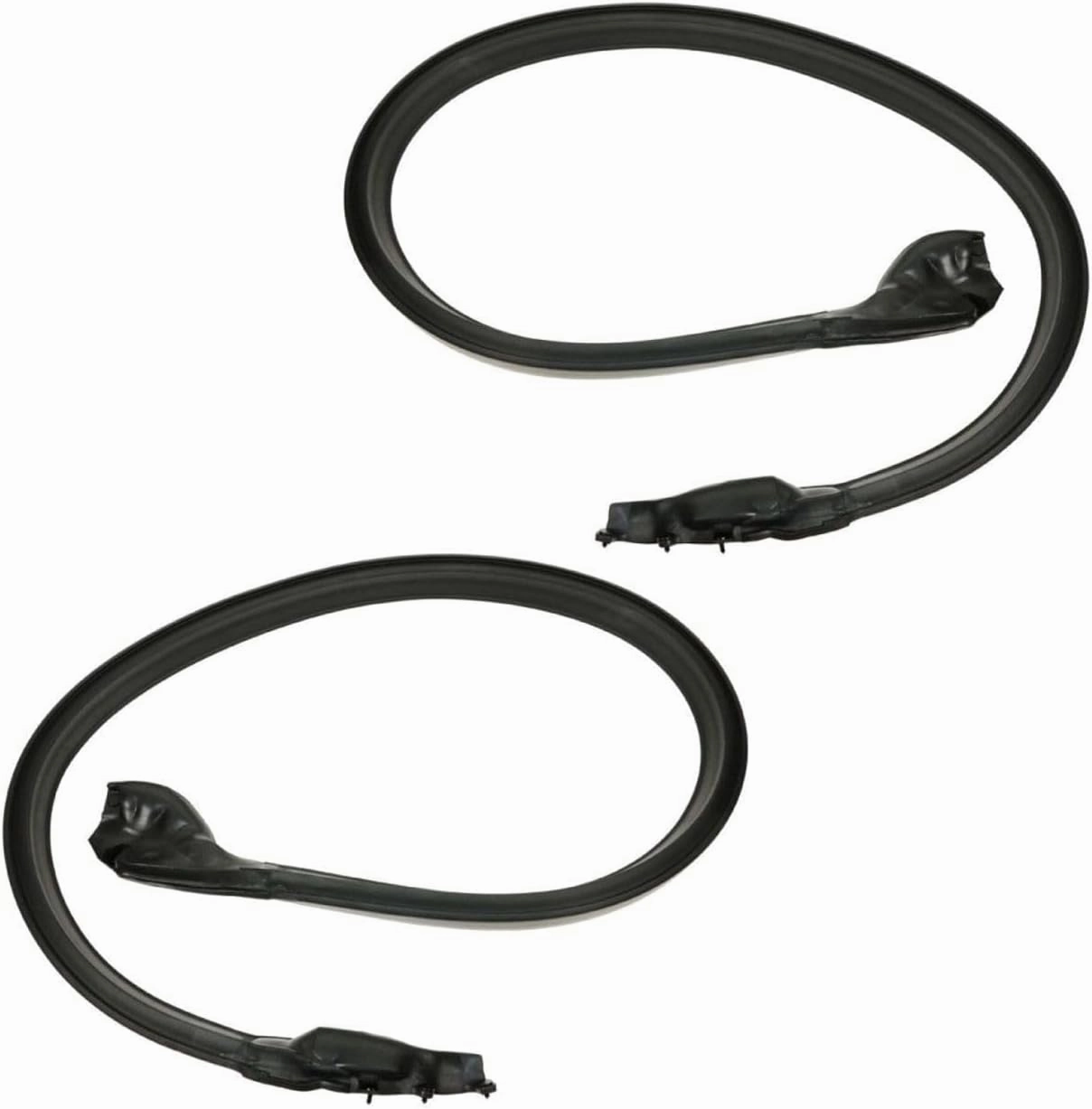 Roofrail Molded Rubber Weatherstrip Seals Set Pair Roof Side Rail Seal Kit-Type for Chevy for El Camino Custom 1973-1974 & Base/SS 1973-1977 & Classic 1975-1977 5019-E_RR