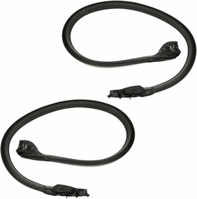 Roofrail Molded Rubber Weatherstrip Seals Set Pair Roof Side Rail Seal Kit-Type for Chevy for El Camino Custom 1973-1974 & Base/SS 1973-1977 & Classic 1975-1977 5019-E_RR