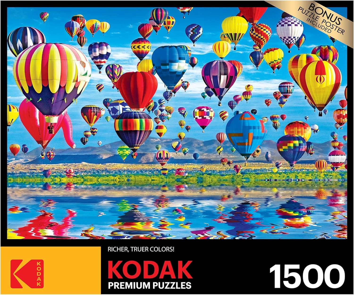 RoseArt - Kodak Premium - Balloon Reflections - 1500 Piece Jigsaw Puzzle for Adults