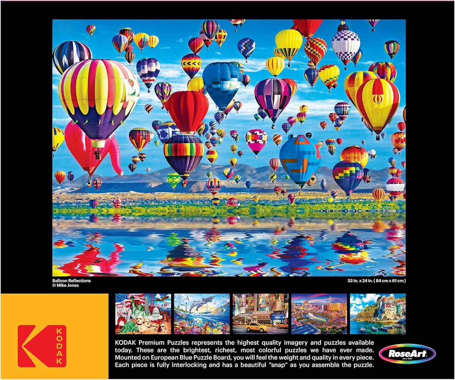 RoseArt - Kodak Premium - Balloon Reflections - 1500 Piece Jigsaw Puzzle for Adults