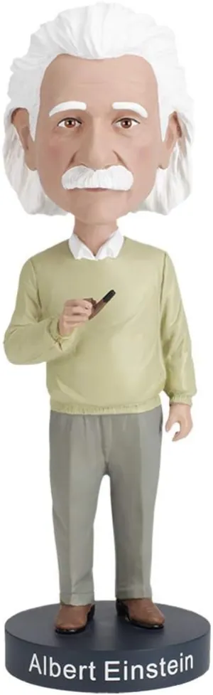 Royal Bobbles Albert Einstein Bobblehead, Premium Polyresin Lifelike Figure, Unique Serial Number, Exquisite Detail