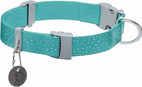 Ruffwear, Confluence Dog Collar, Waterproof and Stink Resistant, Aurora Teal, 14"-20"