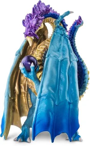 Safari Ltd. Wizard Dragon Figurine - Detailed 6" Plastic Model Figure - Fun Educational Fantasy Play Toy for Boys, Girls & Kids Ages 4 