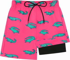 Sarfel Boys Swim Trunks with Compression Liner Kids Swimsuits Boys Bathing Suit Kids Board Shorts Teen Boy Quick Dry Shorts