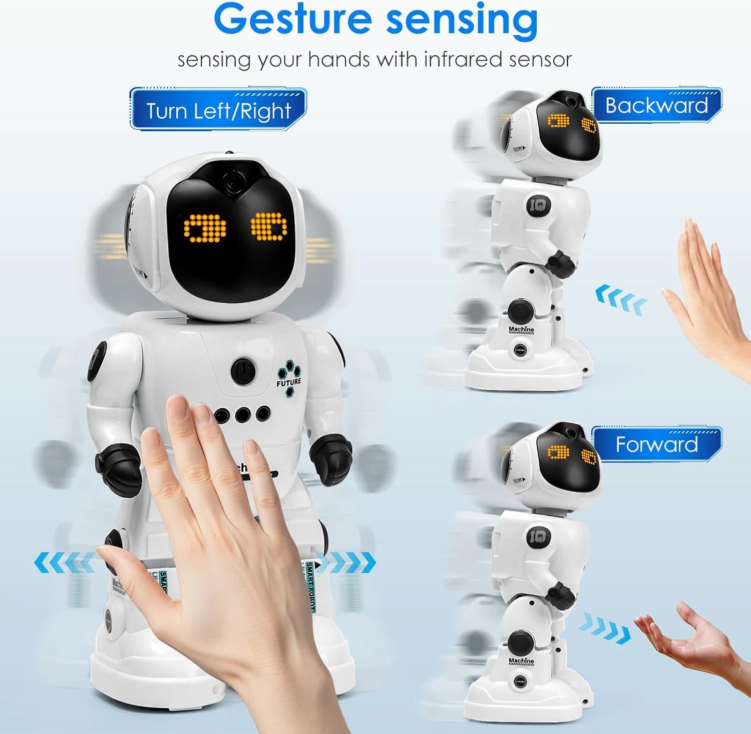 sepytia Interactive Smart Robot with Remote Control for Kids Age 4  - K46, Educational Programming Toy with Touch & Gesture Features, Sings, Dances, Teaches English, Math, Science & Bedtime Stories