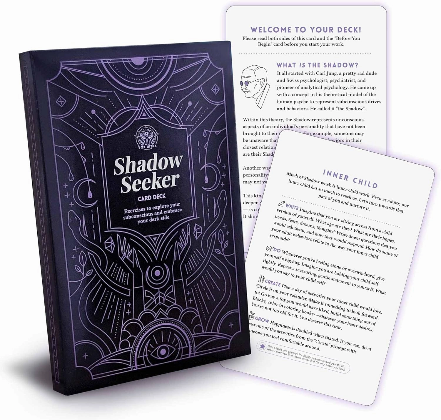 Shadow Seeker Shadow Work Card Deck
