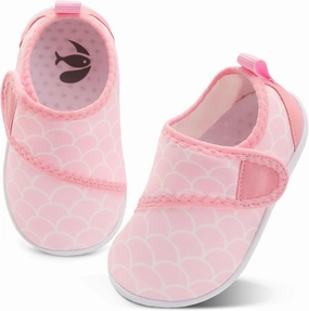 shopUAL Toddler Water Shoes Kids Girls Boys Beach Aqua Socks Skin Barefoot Walking Water Shoes Quick Dry Non-Slip Breathable Swim Pool Surf
