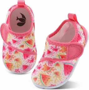 shopUAL Toddler Water Shoes Kids Girls Boys Beach Aqua Socks Skin Barefoot Walking Water Shoes Quick Dry Non-Slip Breathable Swim Pool Surf