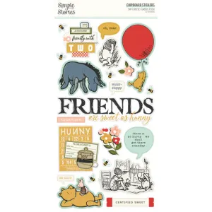 Simple Stories - Say Cheese Classic Pooh Chipboard Stickers (22 stickers)