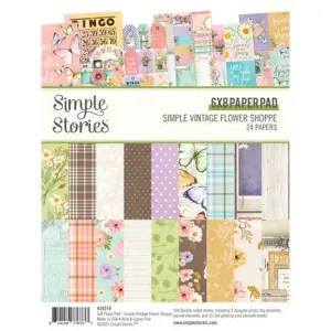 Simple Stories Simple Vintage Flower Shoppe 6x8 Inch Paper Pad