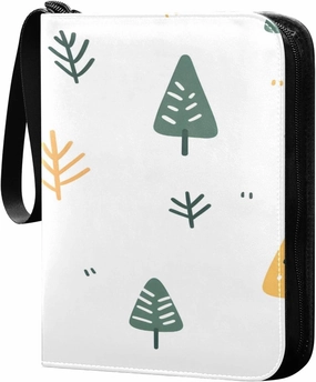 Simple Tree Card Binder Trading Card Binder with 50 Removable Sleeves, 400 Card Collection Binder Multicolor Card Albums with Zipper